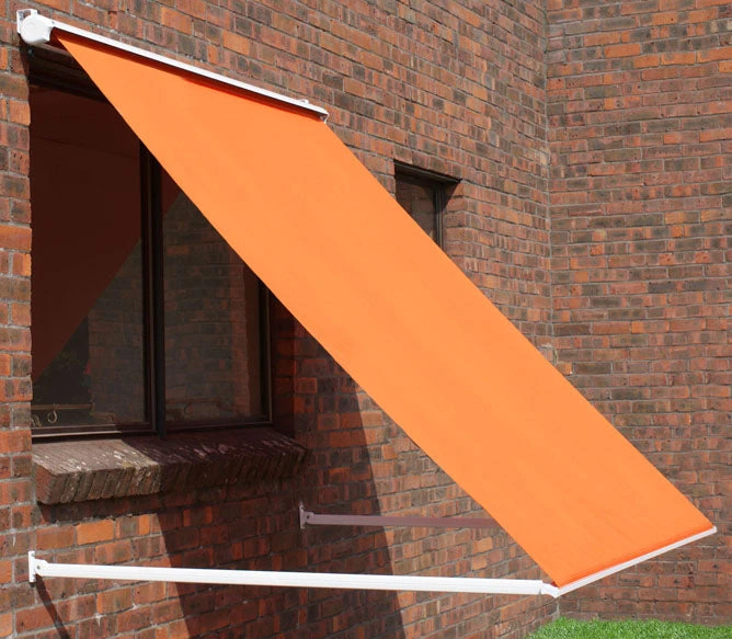 3.0m Half Cassette Drop Arm Awning, Terracotta 1 3.0m Half Cassette Drop Arm Awning, Terracotta