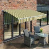 3.0m Budget Manual Awning, Yellow And Grey