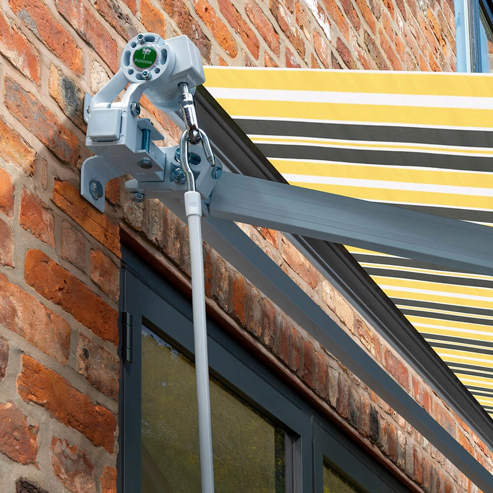 3.5m Budget Manual Awning, Yellow And Grey 4 3.5m Budget Manual Awning, Yellow And Grey - Image 4