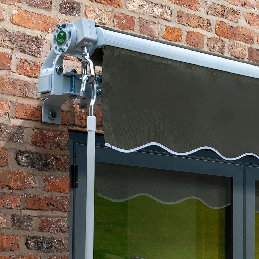3.5m Budget Manual Awning, Charcoal 2 3.5m Budget Manual Awning, Charcoal - Image 2