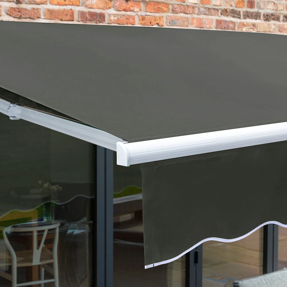 3.5m Budget Manual Awning, Charcoal 7 3.5m Budget Manual Awning, Charcoal - Image 7