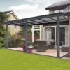 14ft X 10ft Anthracite Veranda Garden Canopy - Primrose™