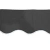 2m Charcoal Valance - Wavy