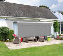 3.5m Dropdown Silver Valance (1m Drop)