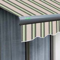 4.0m Full Cassette Electric Multistripe Awning (Charcoal Cassette) 11 4.0m Full Cassette Electric Multistripe Awning (Charcoal Cassette) -Primrose Awnings Full 20Casette Black AWNCVR14 20Multistripe 5 90fda42c f1d8 4368 9978 7e0e228d1242
