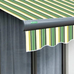 4m Full Cassette Manual Green Stripe Awning (Charcoal Cassette) 11 4m Full Cassette Manual Green Stripe Awning (Charcoal Cassette) -Primrose Awnings Full 20Casette Black GreenandYellow swatch 5 fb3bdd5f 7c0f 480f 8c0d 733cb0cae523