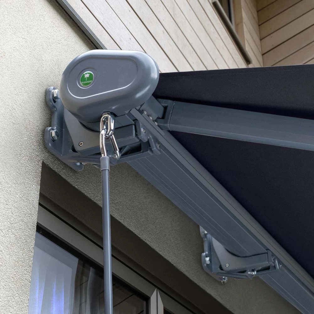 3.0m Full Cassette Electric Plain Dark Blue Awning (Charcoal Cassette) 2 3.0m Full Cassette Electric Plain Dark Blue Awning (Charcoal Cassette) - Image 2