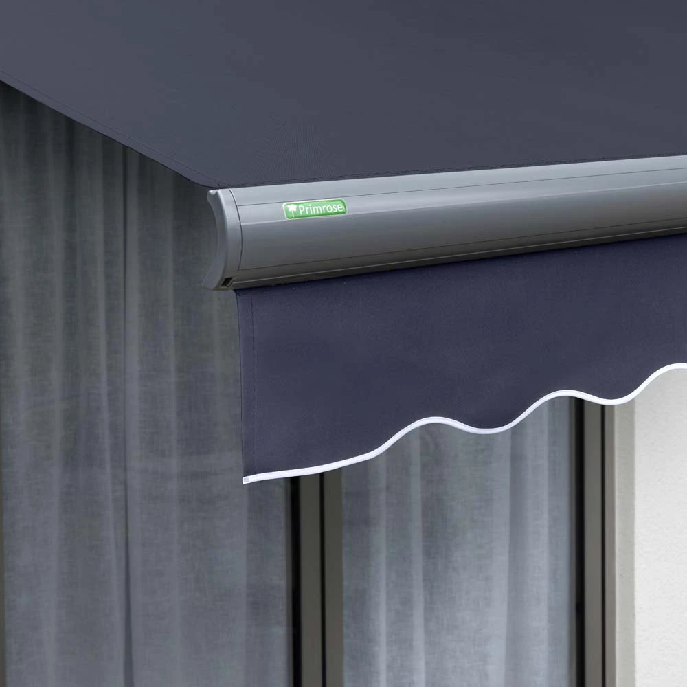 3.0m Full Cassette Electric Plain Dark Blue Awning (Charcoal Cassette) 5 3.0m Full Cassette Electric Plain Dark Blue Awning (Charcoal Cassette) - Image 5