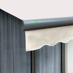 4m Full Cassette Manual Ivory Awning (Charcoal Cassette) -Primrose Awnings Full 20Casette black ivory 1 870051db 9658 48cc 9408 0292fa618371