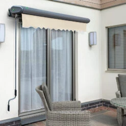 5.0m Full Cassette Electric Ivory Awning (Charcoal Cassette) 11 5.0m Full Cassette Electric Ivory Awning (Charcoal Cassette) -Primrose Awnings Full 20Casette black ivory 5 2c691133 bcdc 4f33 8106 2596139083ca