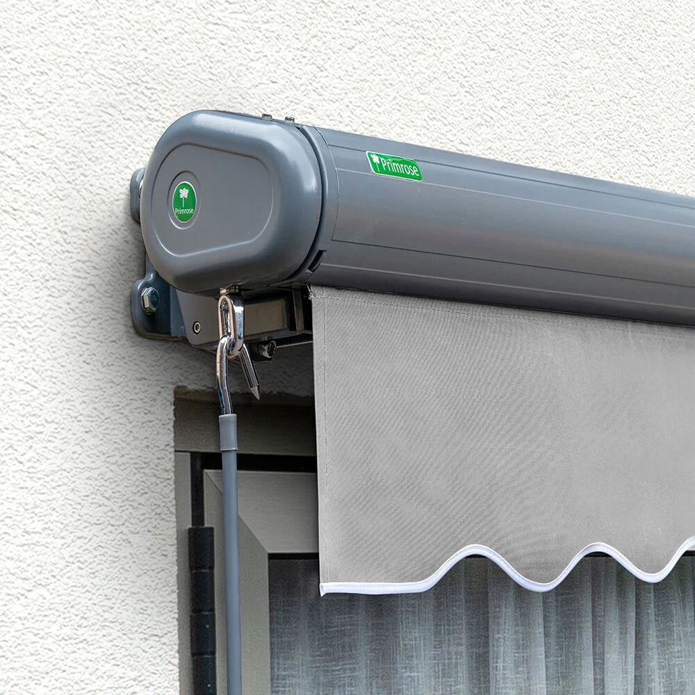 5.0m Full Cassette Electric Silver Awning (Charcoal Cassette) 2 5.0m Full Cassette Electric Silver Awning (Charcoal Cassette) - Image 2