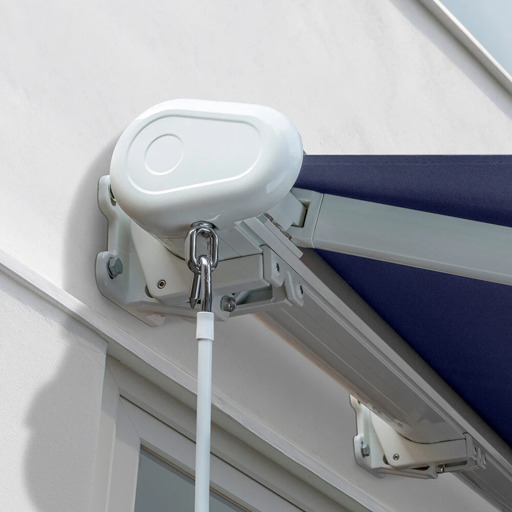 4.5m Full Cassette Electric Awning, Plain Dark Blue 6 4.5m Full Cassette Electric Awning, Plain Dark Blue - Image 6