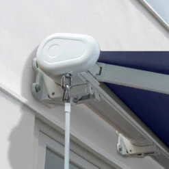 4.0m Full Cassette Electric Awning, Plain Dark Blue -Primrose Awnings Full 20Cassette 20White dark blue 5 9823aeb6 30ae 45dc bfcb 0b9257482c29