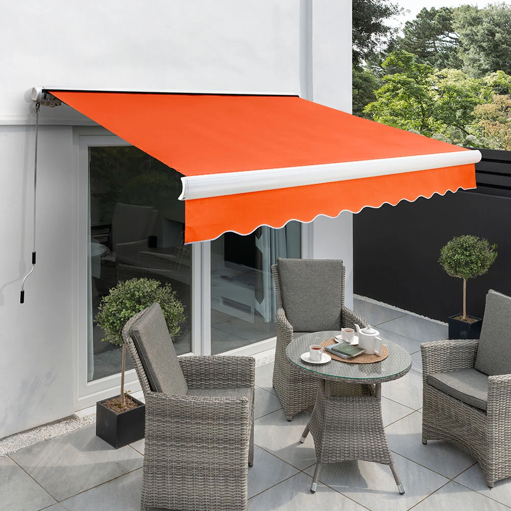 4.5m Full Cassette Electric Awning, Terracotta 1 4.5m Full Cassette Electric Awning, Terracotta