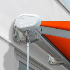 6.0m Full Cassette Electric Awning, Terracotta Polyester -Primrose Awnings Full 20Cassette 20White terrocata 5 c3feef66 fb4f 44b5 b17c f0669357441b