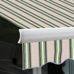 3.0m Full Cassette Electric Awning, Multi Stripe Polyester -Primrose Awnings Full 20Cassette AWNCVR14 20Multistripe 5 9def8068 869d 4fe3 a641 0a443983a0ae