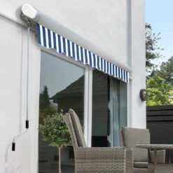 3.0m Full Cassette Electric Awning, Blue And White Stripe 7 3.0m Full Cassette Electric Awning, Blue And White Stripe -Primrose Awnings Full 20Cassette blue and white 1 e3e4a21c 219d 4b9c bd89 cd4340213fba