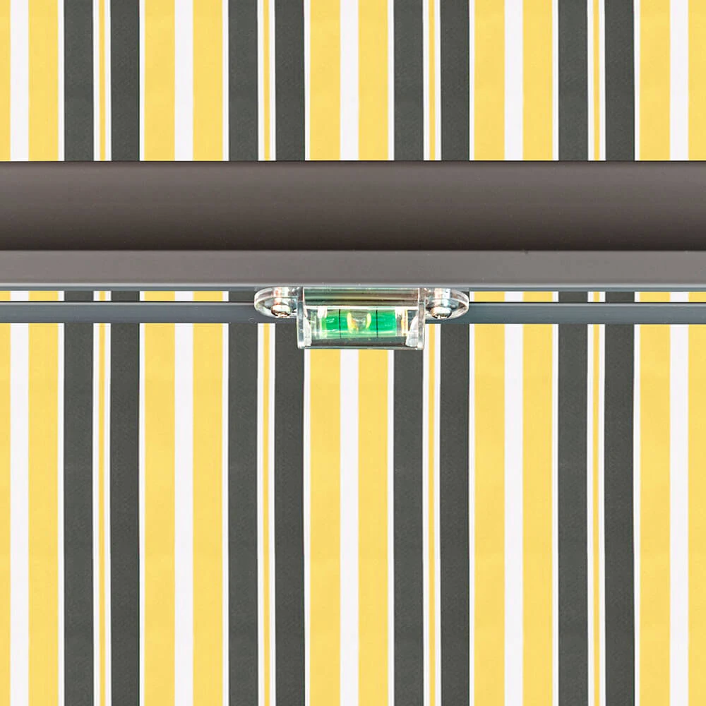 3.5m Half Cassette Manual Yellow And Grey Awning (Charcoal Cassette) 5 3.5m Half Cassette Manual Yellow And Grey Awning (Charcoal Cassette) - Image 5