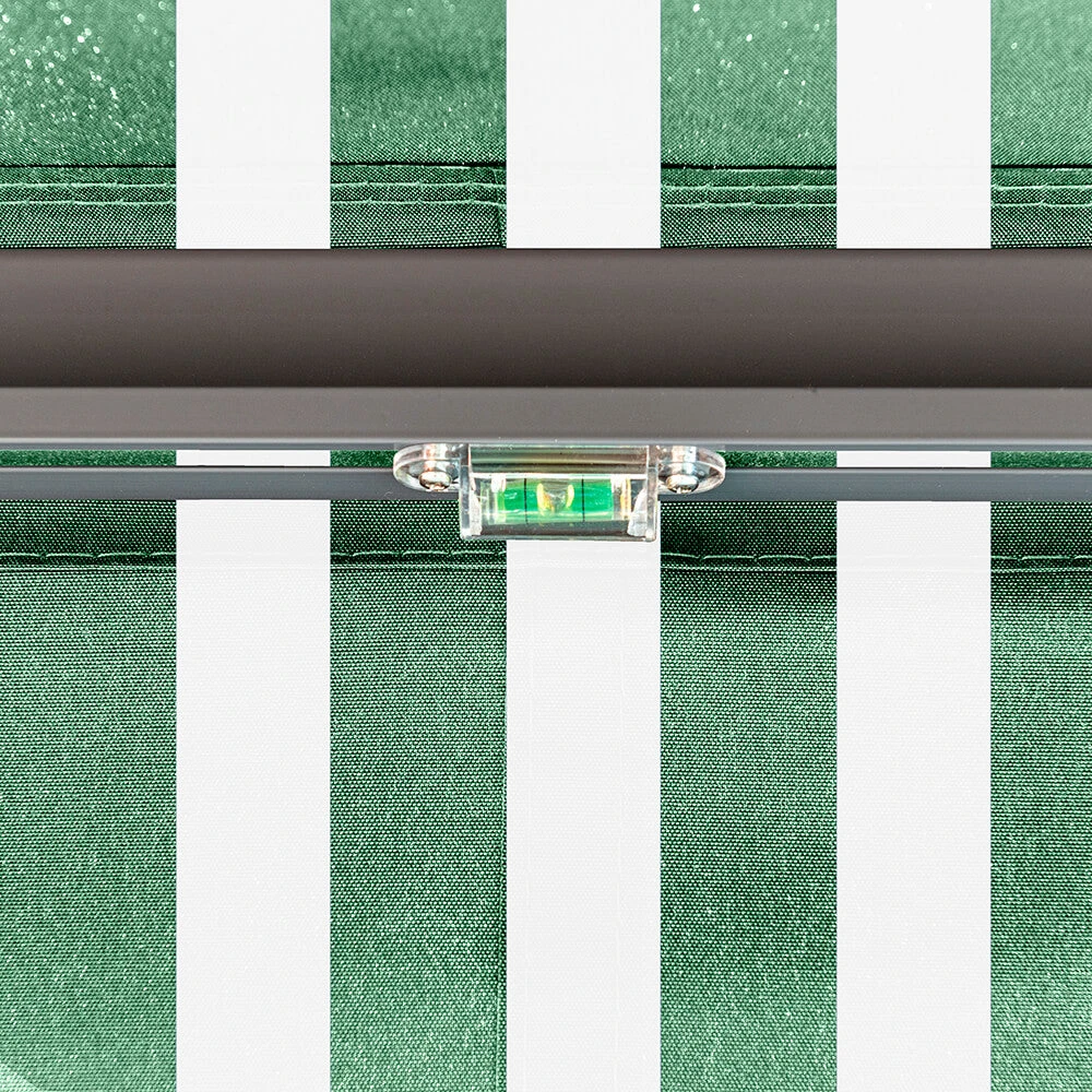 3m Half Cassette Manual Green And White Awning (Charcoal Cassette) 5 3m Half Cassette Manual Green And White Awning (Charcoal Cassette) - Image 5