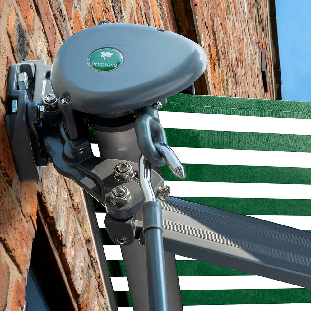 3m Half Cassette Electric Green And White Awning (Charcoal Cassette) 7 3m Half Cassette Electric Green And White Awning (Charcoal Cassette) - Image 7