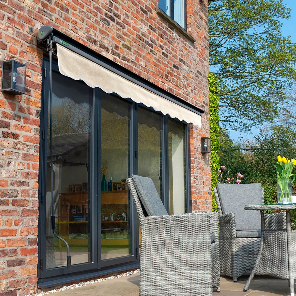 3.5m Half Cassette Electric Ivory Awning (Charcoal Cassette) 5 3.5m Half Cassette Electric Ivory Awning (Charcoal Cassette) - Image 5