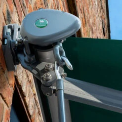 3m Half Cassette Electric Plain Green Awning (Charcoal Cassette) -Primrose Awnings Half 20Casette 20Black plain green 2 fe929db1 eca6 40ce a166 d4139479a064