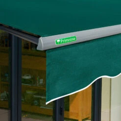 3.5m Half Cassette Electric Plain Green Awning (Charcoal Cassette) -Primrose Awnings Half 20Casette 20Black plain green 4 8abade96 f299 4ed4 905c 35b7a461802e