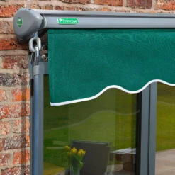 3.5m Half Cassette Manual Plain Green Awning (Charcoal Cassette) -Primrose Awnings Half 20Casette 20Black plain green 6 c3707572 9022 43c6 8b50 0cb1709bc8bf