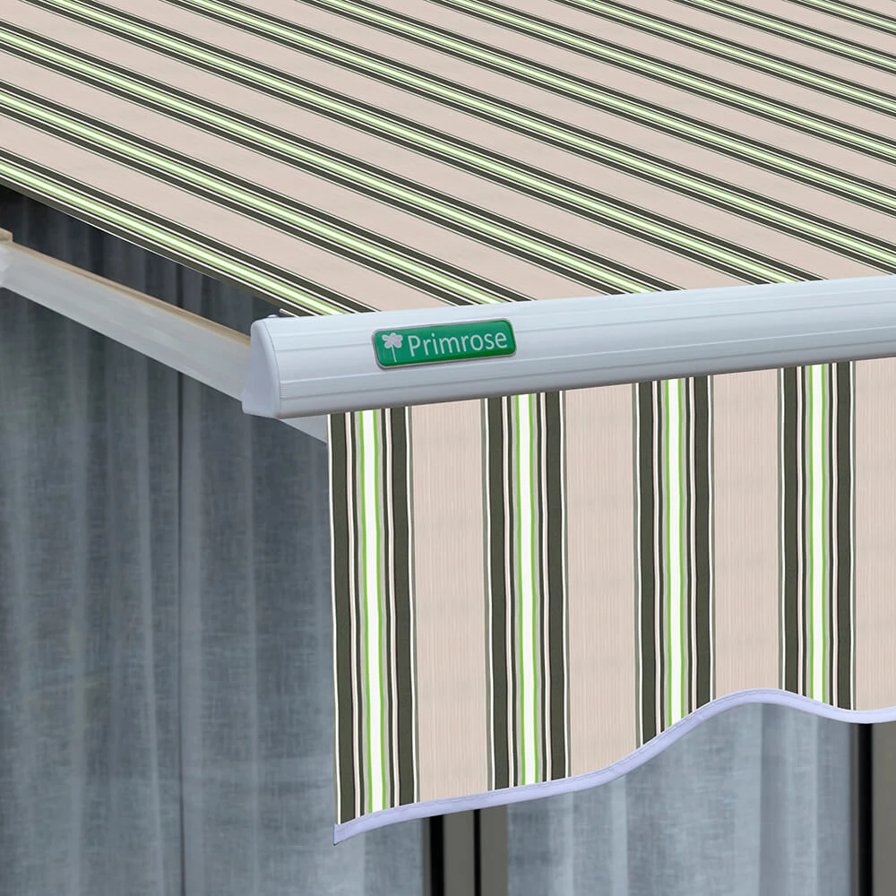 6.0m Half Cassette Electric Awning, Multi-Stripe 5 6.0m Half Cassette Electric Awning, Multi-Stripe - Image 5
