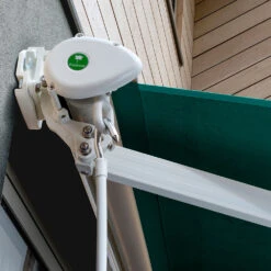 2.5m Half Cassette Electric Patio Awning, Plain Green -Primrose Awnings Half 20Casette 20White Plain Green 2 24c8395d 4c58 4841 af48 f2f1ed987c3f