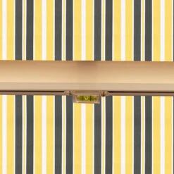 2.0m Half Cassette Electric Awning, Yellow And Grey 13 2.0m Half Cassette Electric Awning, Yellow And Grey -Primrose Awnings Half 20Casette 20White Yellow 20and 20Grey 6 89396592 092b 4710 aaac 472145e3f7ea