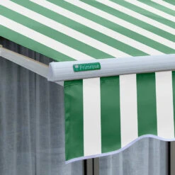 3.5m Half Cassette Electric Awning, Green And White Even Stripe 11 3.5m Half Cassette Electric Awning, Green And White Even Stripe -Primrose Awnings Half 20Casette 20White green and white sml 4 b1f2b270 248b 45a5 b0e2 3ff0bc85df28