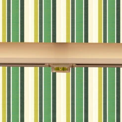 4.0m Half Cassette Electric Awning, Green Stripe Acrylic -Primrose Awnings Half 20Casette 20White swatch 6 ffcdb786 9354 412c b964 c94b0015f3f7