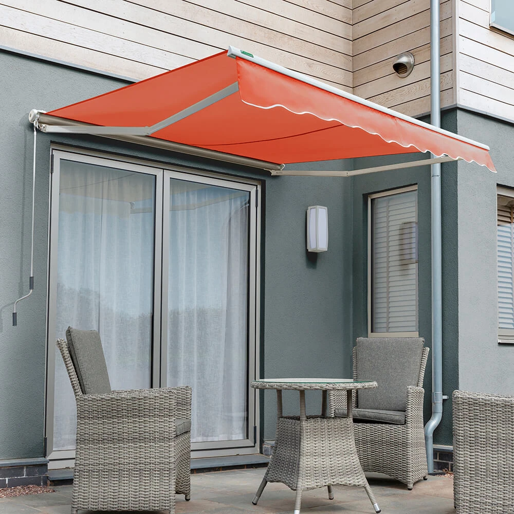 2.0m Half Cassette Electric Awning, Terracotta 1 2.0m Half Cassette Electric Awning, Terracotta