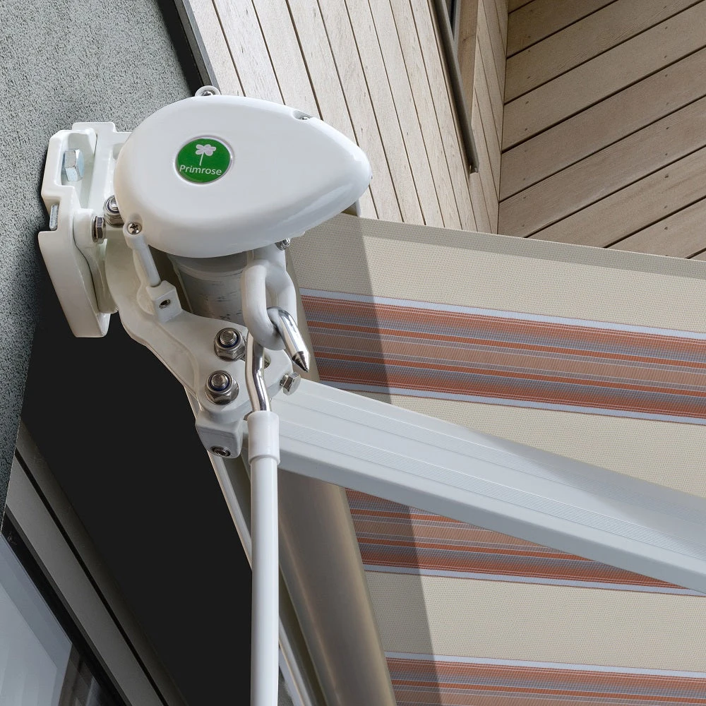 3.5m Half Cassette Manual Awning, Yellow Stripe Polyester 5 3.5m Half Cassette Manual Awning, Yellow Stripe Polyester - Image 5