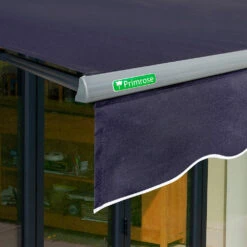 3.5m Half Cassette Manual Plain Dark Blue Awning (Charcoal Cassette) -Primrose Awnings Half 20Casette plain dark blue 4 d2e951f0 0148 4b45 933a 7960c000c1d7