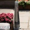 900W IPX4 Streamline Rotating Patio Heater With 2 Power Settings By Heatlab®