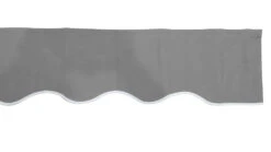 4m Silver Valance - Wavy