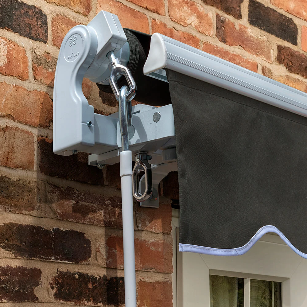 4.0m Standard Manual Awning, Charcoal 2 4.0m Standard Manual Awning, Charcoal - Image 2