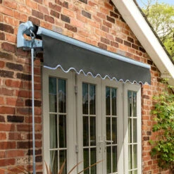 5m Standard Manual Awning, Charcoal -Primrose Awnings Standard awn charcoal 6 1e711582 fe39 4a47 988b 24262a87c10a