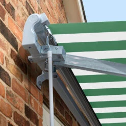 4.5m Standard Manual Awning, Green And White Stripe 11 4.5m Standard Manual Awning, Green And White Stripe -Primrose Awnings Standard green and white sml 3 3c15075d 6dfc 4d3f a100 f542d32f236a