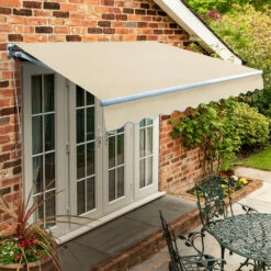 2.5m Standard Manual Awning, Ivory