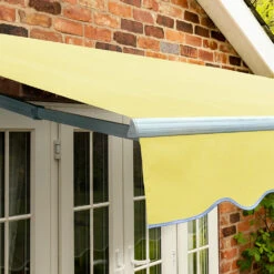 2.0m Standard Manual Awning, Lemon Yellow -Primrose Awnings Standard lemon yellow colour 1 6b73f584 4fcc 4a78 a57c 95598dc35dc1