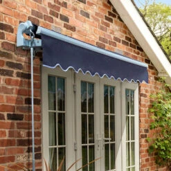 2.5m Standard Manual Awning, Plain Dark Blue 13 2.5m Standard Manual Awning, Plain Dark Blue -Primrose Awnings Standard plain dark blue 6 006600e6 7447 4965 97db eacff8918379