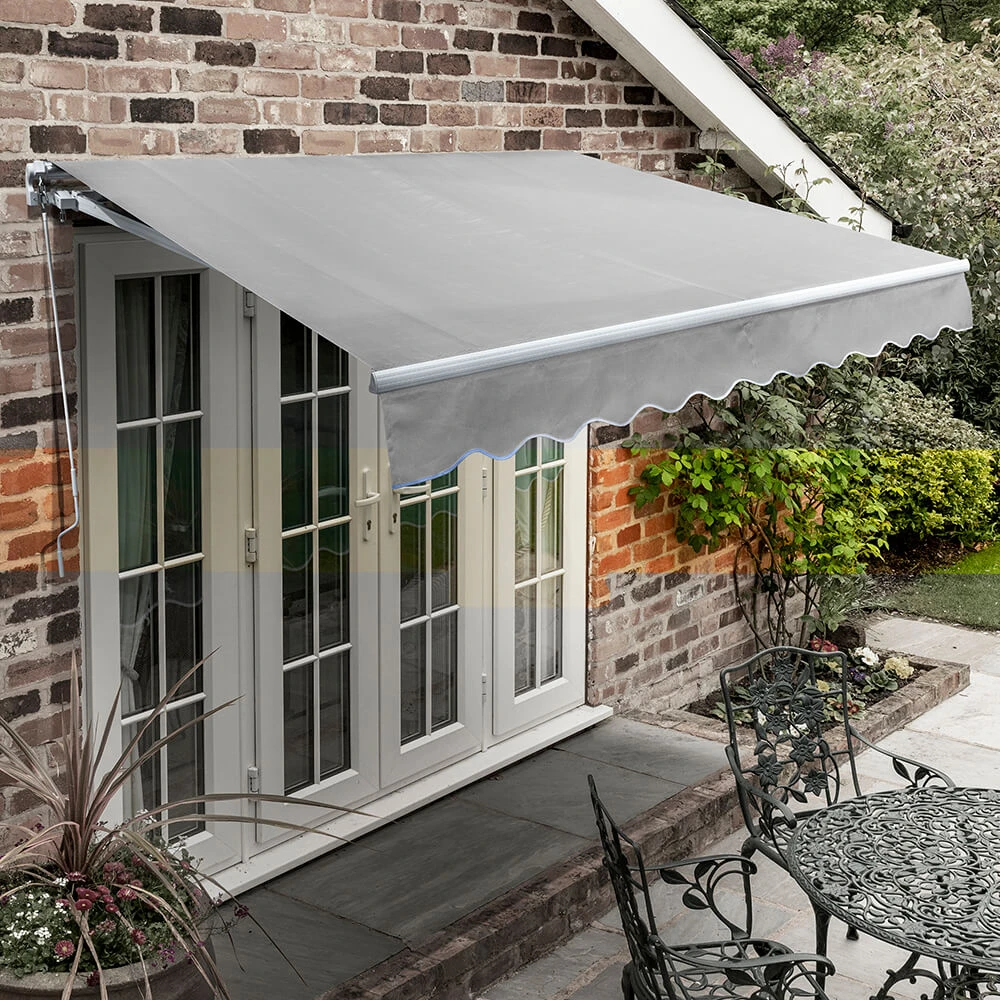 3.5m Standard Manual Awning, Silver 1 3.5m Standard Manual Awning, Silver