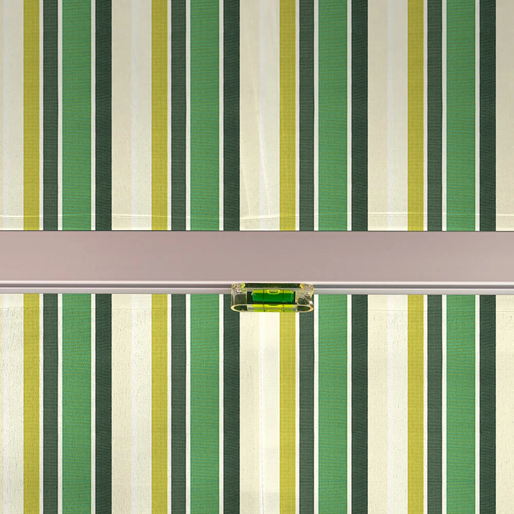 2.5m Standard Manual Awning, Green Stripe Acrylic 6 2.5m Standard Manual Awning, Green Stripe Acrylic - Image 6
