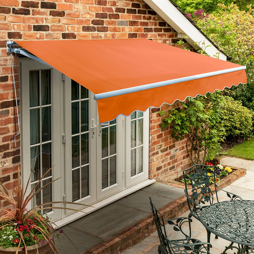 4.5m Standard Manual Awning, Terracotta 1 4.5m Standard Manual Awning, Terracotta