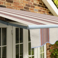 4.0m Standard Manual Awning, Yellow Stripe -Primrose Awnings Standard yellow 20stripe 6 3208840a 38ff 4830 9f38 d5a440493bb5