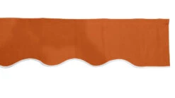 2.5m Terracotta Valance - Wavy