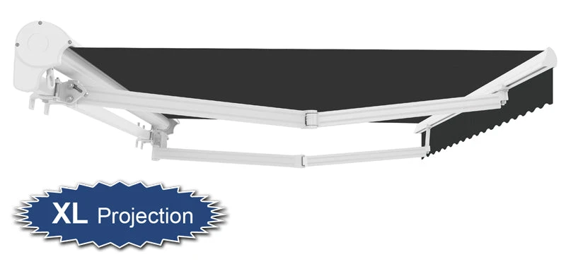 2.5m Half Cassette Electric Awning, Charcoal (3.5m Projection) 1 2.5m Half Cassette Electric Awning, Charcoal (3.5m Projection)